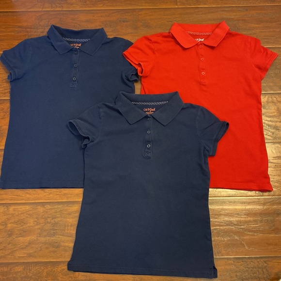 Cat & Jack Shirts & Tops 3 Cat Jack School Uniform Polos 12 Poshmark